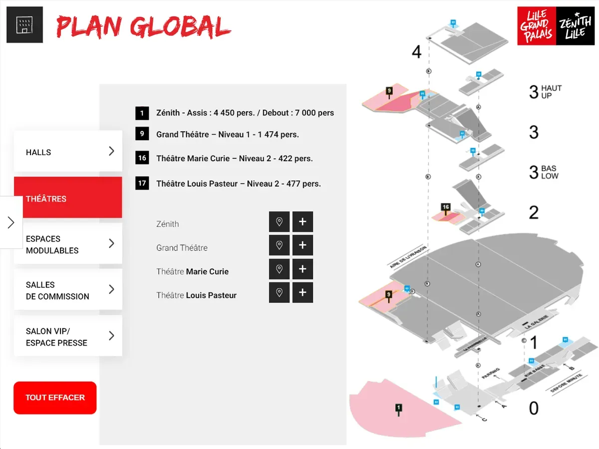 Lille Grand Palais Plan